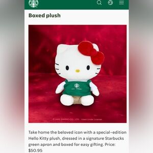 Hello Kitty Starbucks Plush